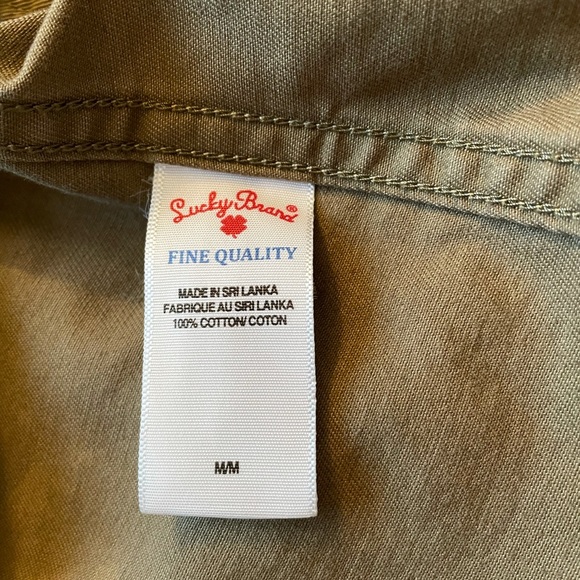 Lucky Brand Cargo Utility Jacket Fold Up Hoodie Full Front Zipper Size M - Picture 9 of 11